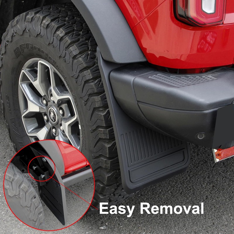 Mud Flaps for Ford Bronco 2021-2026 Front and Rear Splash