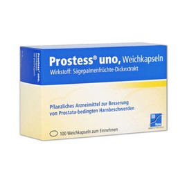 Prostess Uno Herbal Agent with Saw Palmetto Extract for Prostate Related Urinary Disorders, 100 Soft Capsules