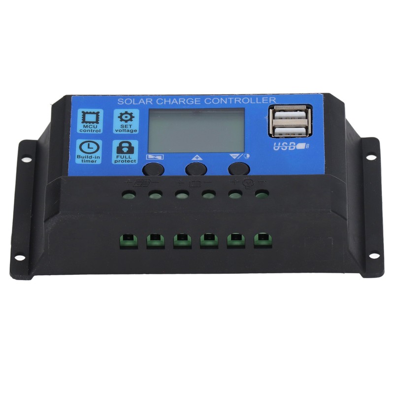 Solar Charge Controller LCD Display PWM Control 10A 12V 24V