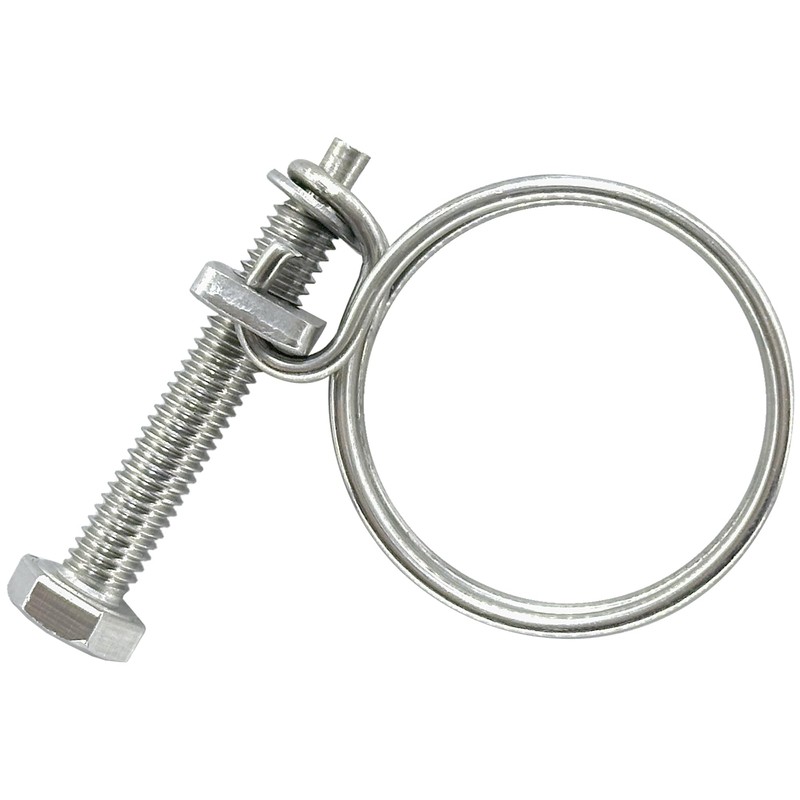 12 PCS Adjustable Double Wire Hose Clamps,304 Stainless Steel Hose
