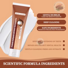 Pack of 2 Hydroxyapatite Toothpaste Toothpaste Hydroxyapatite Toothpaste with Hydroxyapatite Hydroxyapatite Toothpaste Without Fluoride Toothpaste for Enamel Repair Nano Hydroxyapatite Toothpaste