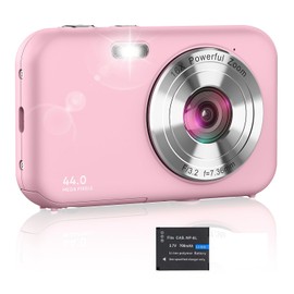 Digital Camera 1080P Compact Digital Camera Small Photo Camera Portable Camera Pink