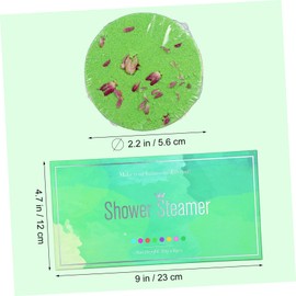 Baluue 8Pcs Aromatherapy Shower Steamers Natural Bath Salt Tablets with Dried Flowers for Relaxing Shower Experience Nourishing Skin Care for Home Travel Use