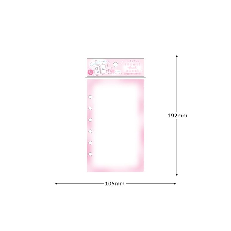 Coolia Sticker Sheet Transparent Sticker Sheet Pink 01067