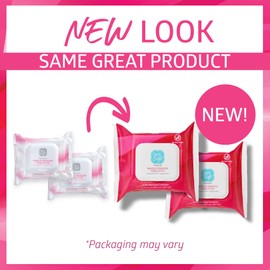 Simply Soft Premium Makeup Remover Towelettes 25 ct (2 Flip-top Packs), Fragrance-Free Makeup Wipes for Sensitive Skin, Hypoallergenic, pH Balanced Eye Makeup Remover Wipes, Cleansing Face Wipes