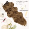 MORICA Invisible Wire Hair Extensions - 20 Inch Chestnut Brown