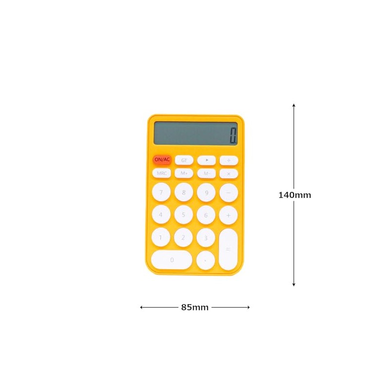 Modern Trading Calculator 12-DIGIT Vitamin Calculator Yellow 120722