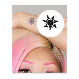 Inkbox Temporary Tattoos, Semi-Permanent Tattoo, One Premium Easy Long Lasting, Waterproof Temp Tattoo with For Now Ink - Lasts 1-2 Weeks, Gleam n Glow, 2 x 2 in