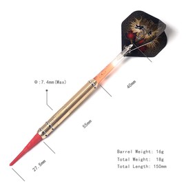 CUESOUL Dragon Deluxe Soft Tip Dart Set, 16g (B1108)