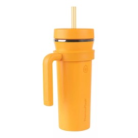 Thermoflask Termo Vaso 950ml Con Asa Y Tapa De Popote, 24hrs