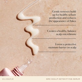 VEGAMOUR GRO Scalp Detoxifying Serum, Scalp Serum with Zinc PCA Removes Buildup & Soothes Scalp, Natural Citrus Scent, 2 fl. oz.