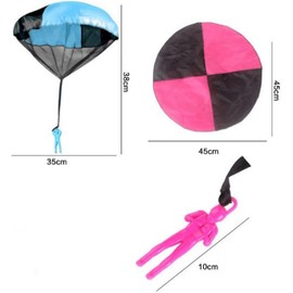 GANPUB Parachute Tangle-Free Throwing Parachute Outdoor Flying,No Assembly Required Stocking Stuffers Party Favors,Classroom Prize,Birthday Gift,Novelty and Gag