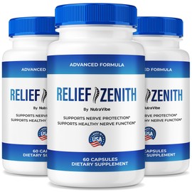 (3 Pack) Relief Zenith – Daily Nerve Support Formula with a Natural Blend for Healthy Nerve Function, Comfort & Wellness | ReliefZenith Easy-to-Swallow Pills for Everyday Use (180 Capsules)