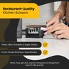 Heavy Duty Kitchen Shears with Knife and Scissor Sharpener Tool