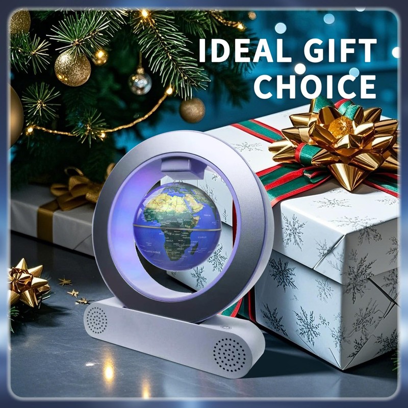 Poojaed Magnetic Floating Globe Lamp with Bluetooth Speaker, Cool Gadget