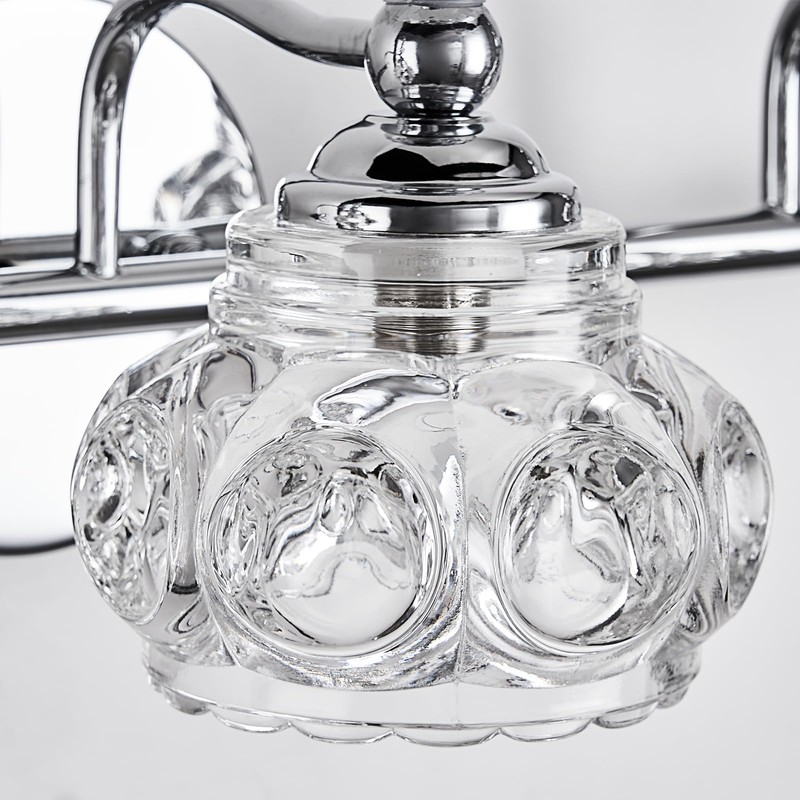DJFHKO Vanity Lights for Bathroom Vanity Light Fixtures Chrome Vanity
