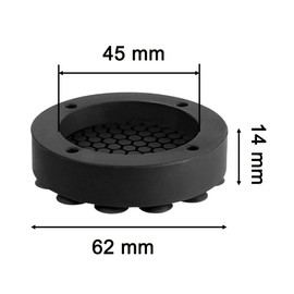 Sctmda Vibration Damper Pads Universal Foot Pad Vibration Damper Round Antivibration Mat Feet Anti Vibration Feet Non-Slip Rubber Foot Pad Non-Slip Mat Pack of 4