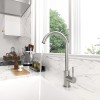 CUPC Faucet Hot and Cold Kitchen Sink FaucetColor: Brushed Nickel,