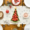 Artoid Mode Pine Tree Snowflake Christmas Table Runner, Seasonal Winter