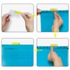 20PCS A4 Suspension Files, Polypropylene Filing Cabinet Suspension Files with