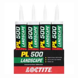 Loctite PL 500 Landscape Block & Stone Construction Adhesive, 10 fl oz Cartridge, 12 Pack