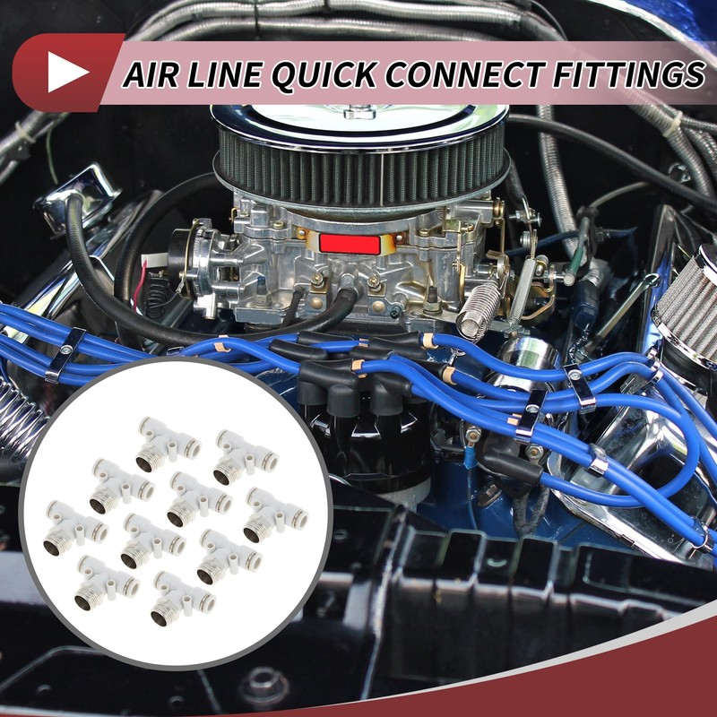 HEROFFIX Push to Connect Air Fittings 5/16" t Type Air