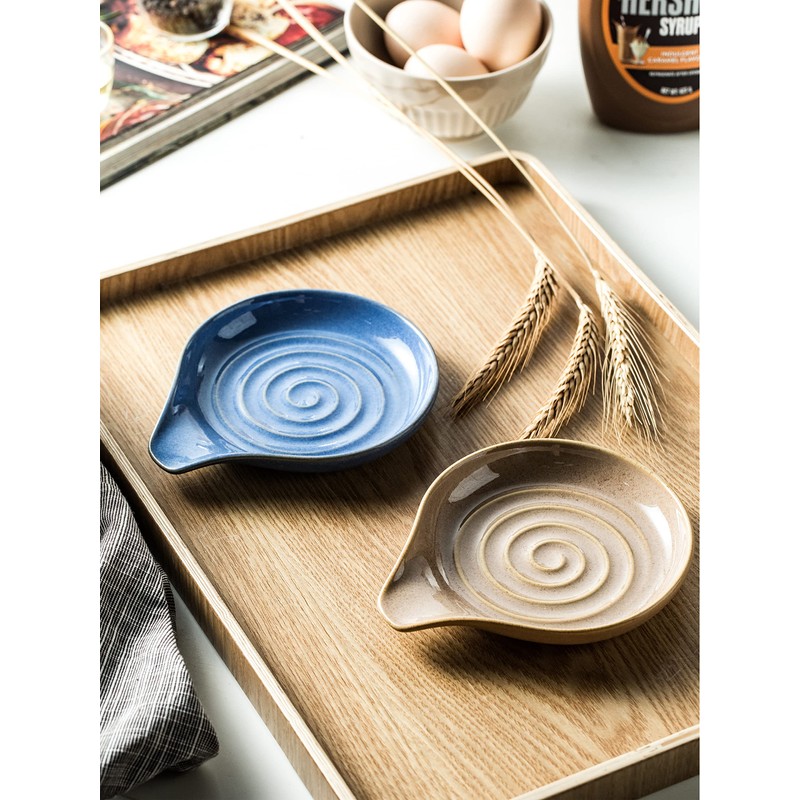 Cormomu Spoon Rest, Large Ceramic Spoon Holder for Stove Top,