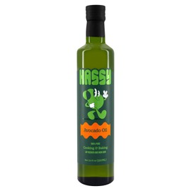 HASSY Avocado Oil 100% Pure, Cooking & Baking, High Smoke Point, Non-GMO, Kosher, Naturally Refined, 17.2 fl oz, 510 ML - Pure Bold flavor - Single Origin