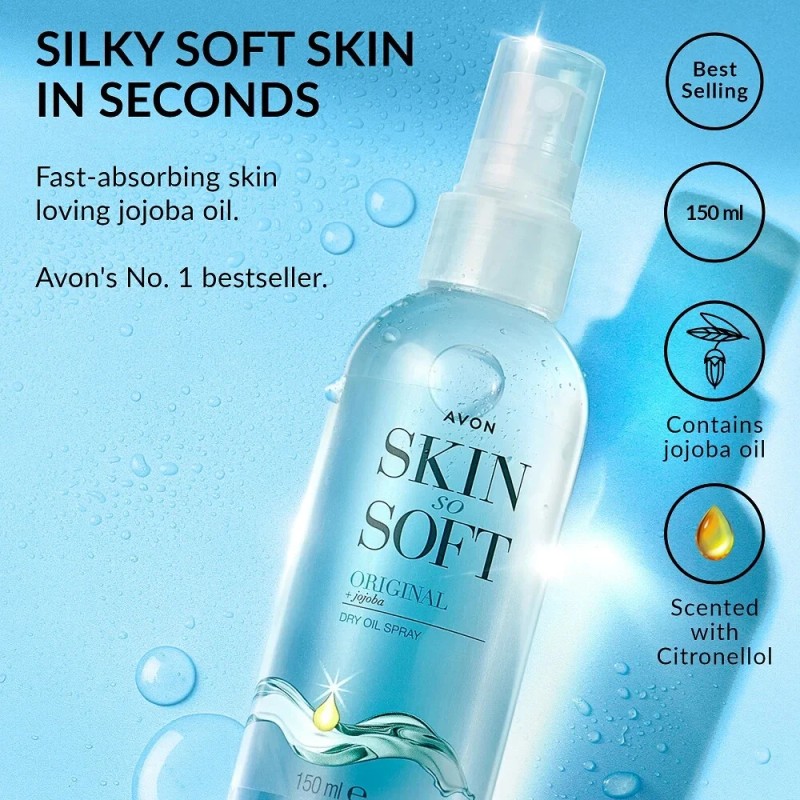Avon Skin So Soft Original Dry Oil Spray Bonus Size