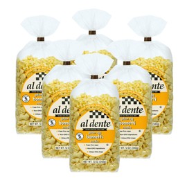 Al Dente Fresh Non-GMO Golden Bonnetti Pasta – Hand-Crafted, Delicious And Versatile. Traditional Noodles Made With Cage-Free Eggs, And Durum Wheat, 12 Oz Bags (Pack of 6)