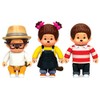 Rocco Giocattoli 81504 Monchhichi Willow, Kauri & Hanae, Multi-Colour