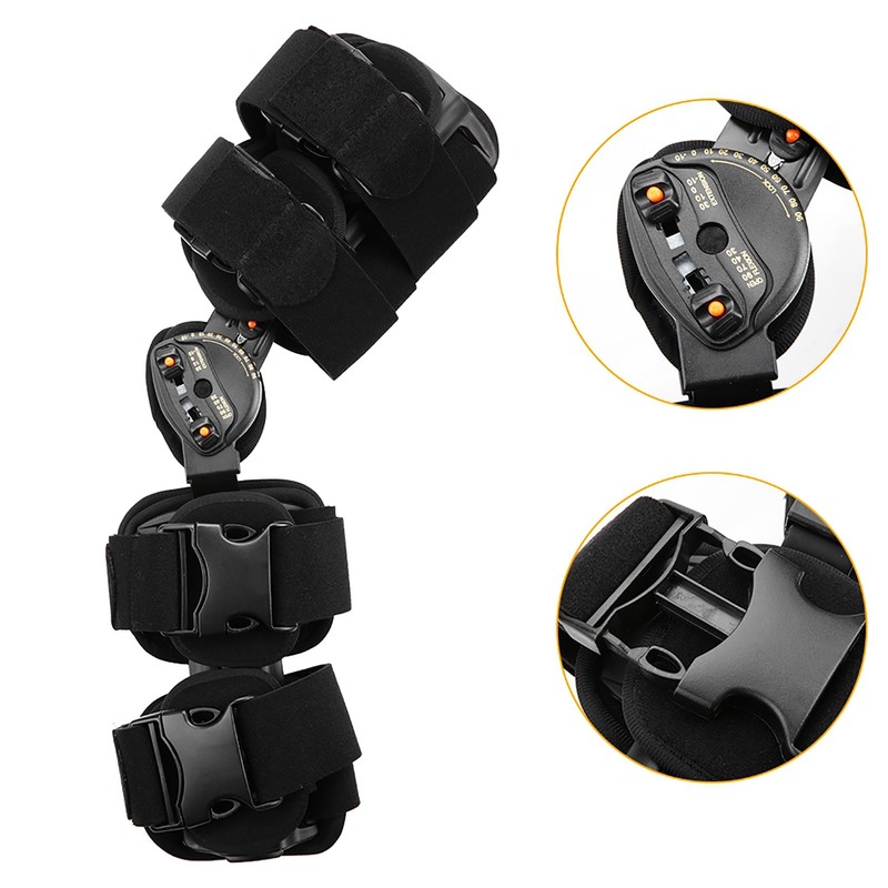 Adjustable Knee Joint Brace Surgical Fixation Stabilization Fracture Ankle Support