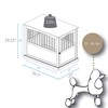 Casual Home Wooden Large Pet Crate, End Table, Espresso, 24