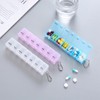 Weekly Pill Organizer Dispenser Pill Organizer White 10ea