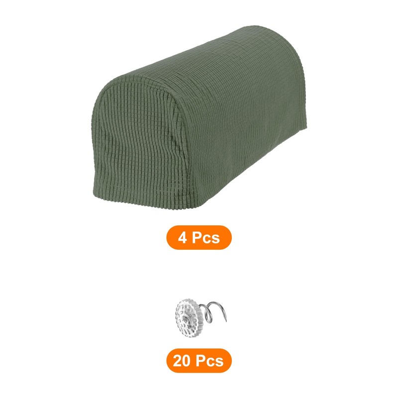 uxcell Stretch Armrest Covers Armchair Anti-Slip for Chairs Sofas Couch