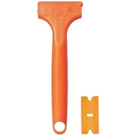 MINISCRAPER 10 Plastic Double Edged Razor Blades and EZ X Razor Scraper Pat. Pending