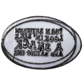 Patch Party Club Torn Between Looking Like a Snack & Eating Size 3", Applique for Clothing, Hats, Shoes, Bags, Iron-On Embroidered Patch