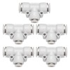 HARFINGTON 5pcs Push to Connect Fittings 1/2 Inch Tube OD