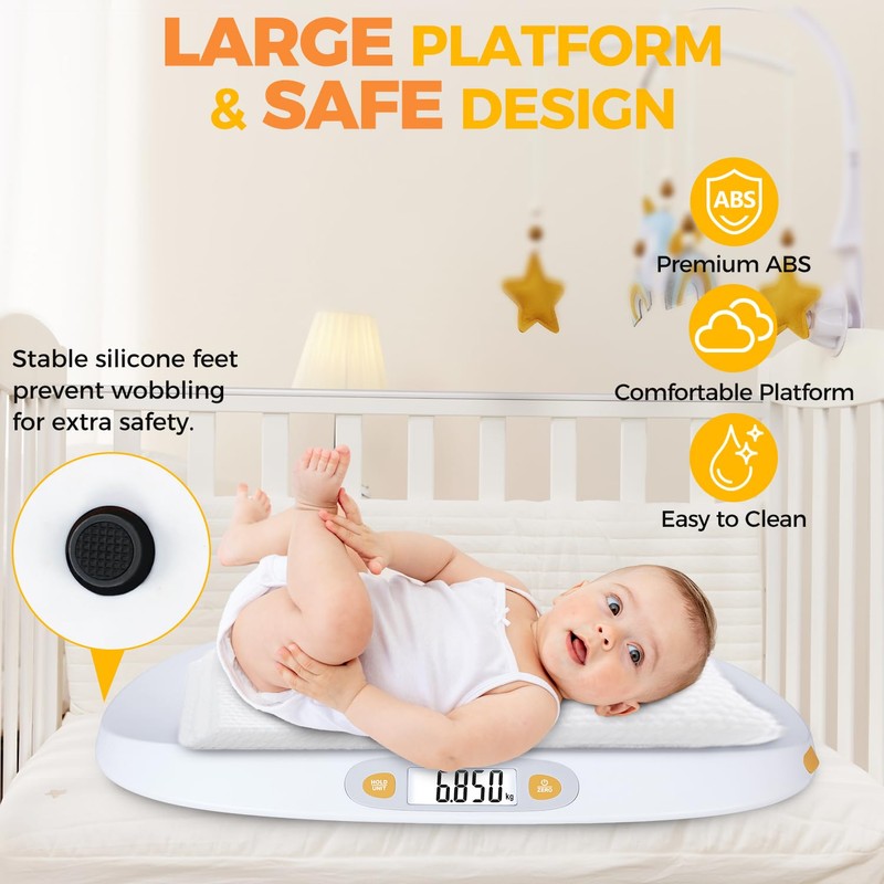 TIPRE Baby Scale for Weighing, 55 lb/0.01 lb Digital Infant
