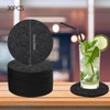 alwaiiz Pack of 30 felt coasters, round, non-slip and heat-resistant