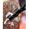 QWORK® Wooden Hand Drill Multi-Purpose Auger for Outdoor Camping Bushcraft