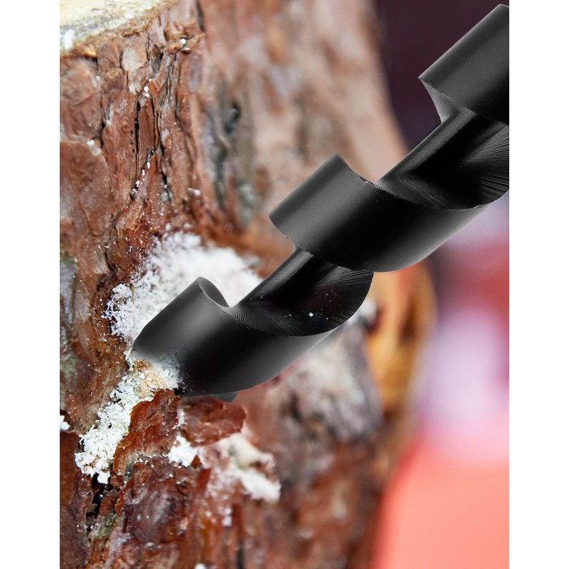 QWORK® Wooden Hand Drill Multi-Purpose Auger for Outdoor Camping Bushcraft