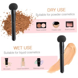 TOVINANNA Mushroom Makeup Puff 4pcs Set Wet Dry Use Soft Durable Beauty Accessory Ideal Present for Women Friends Birthday Christmas