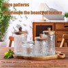 MQMCPDS Vintage Glass Jars with Airtight Wood Lids & Handles