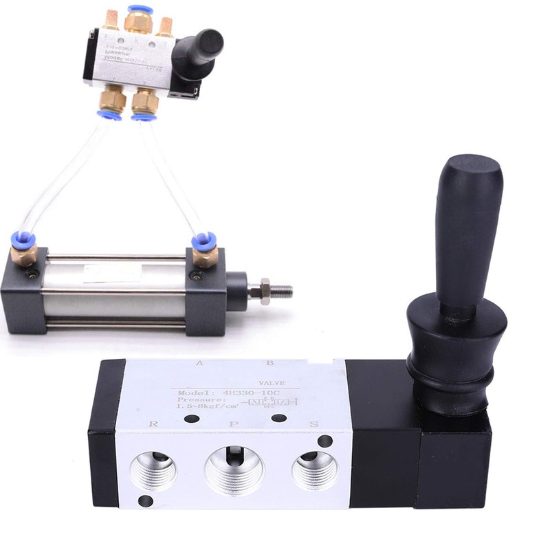 Oumefar Manual Pull Valve G1/8 Air Control Valve 3 Position