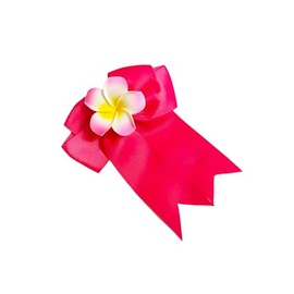 Plumeria Flowers Hair Bow Clips Frangipani Flowers Bowknot Plumeria Hair Clips Frangipani Bow Pin BWF02 (A3-Rose Red)
