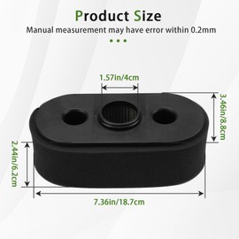 LOCOPOW Air Filter 11013-7031 11013-7026 & Pre Filter 11013-7025 for Kawasaki FH541V FH580V FH381V FH430V FH480V 4 Stroke Engine John Deere M151769 M151768