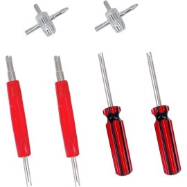 ‎ZUFECY Tire Valve Stem Removal Tool 6 Pack Valve Core Remover Tool, Dual Single