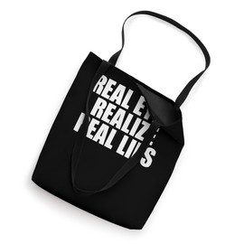 Real Eyes Realize Real Lies Tin Foil Hat Conspiracy Theorist Tote Bag