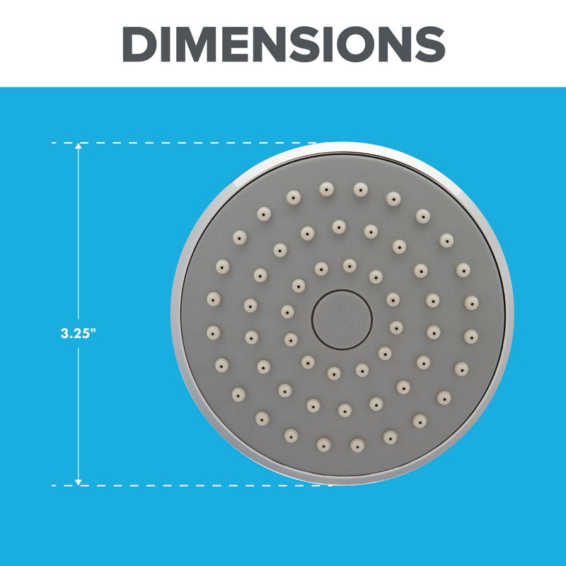 evolve Technologies Evolve 3-Spray 1.5 GPM Handheld Showerhead with ShowerStart